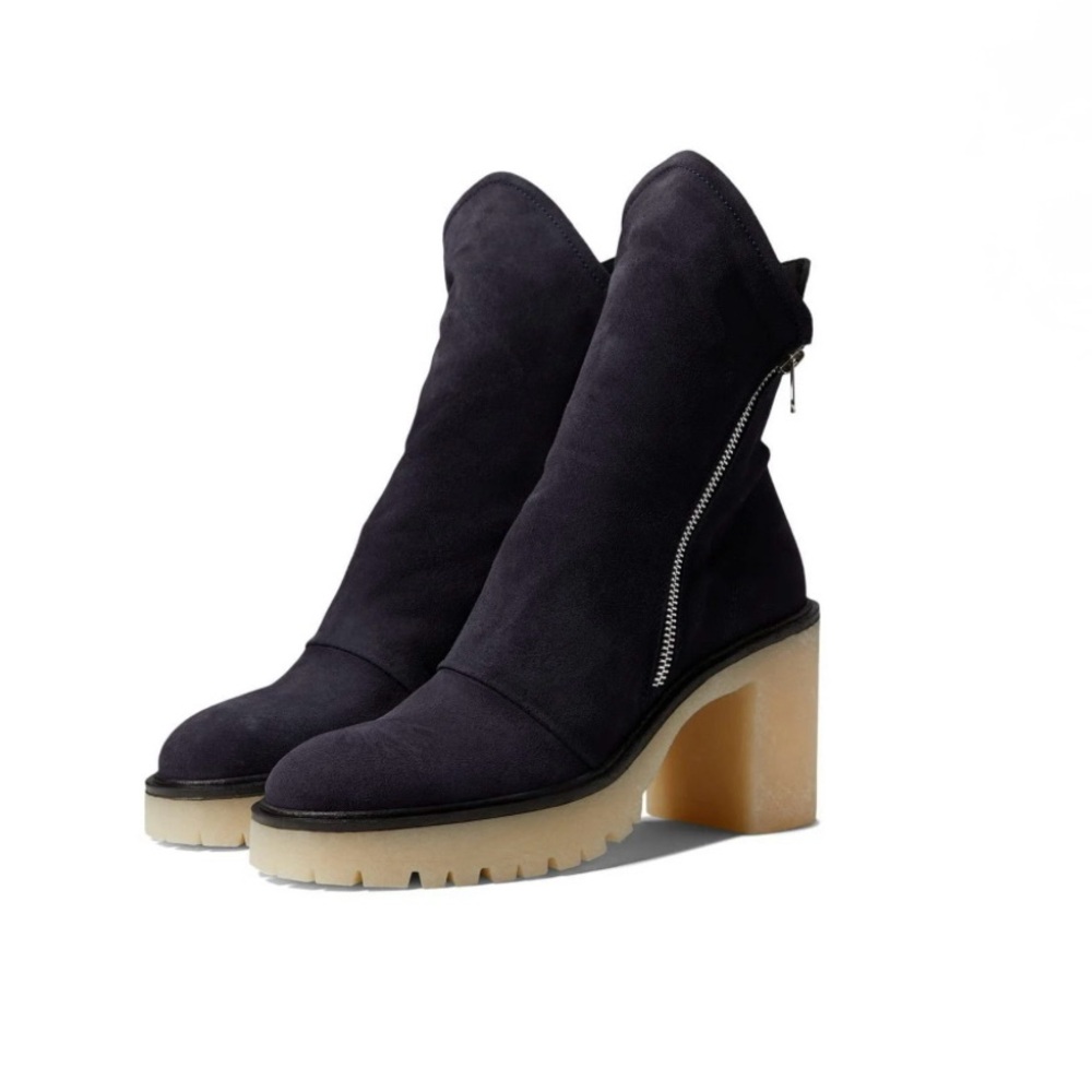 Free People Jack Zip Boot Women’s Onyx Black Leather Size 8